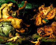 Peter Paul Rubens de fyra varldsdelarna Spain oil painting artist